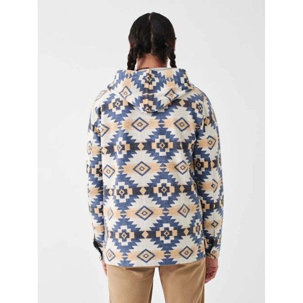 Faherty Men's DGF Knit Pacific Hoodie Aztec Southwestern Long Sleeve XL 283126 - Picture 3 of 8